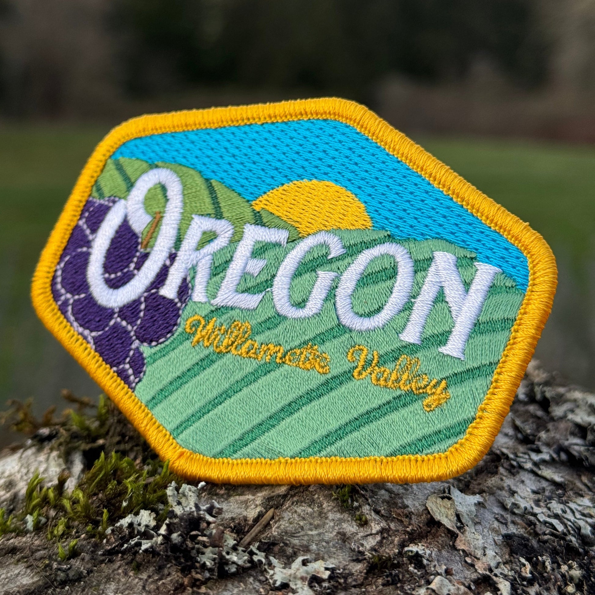 Oregon Willamette Valley Vintage | Iron-on Embroidered Patch
