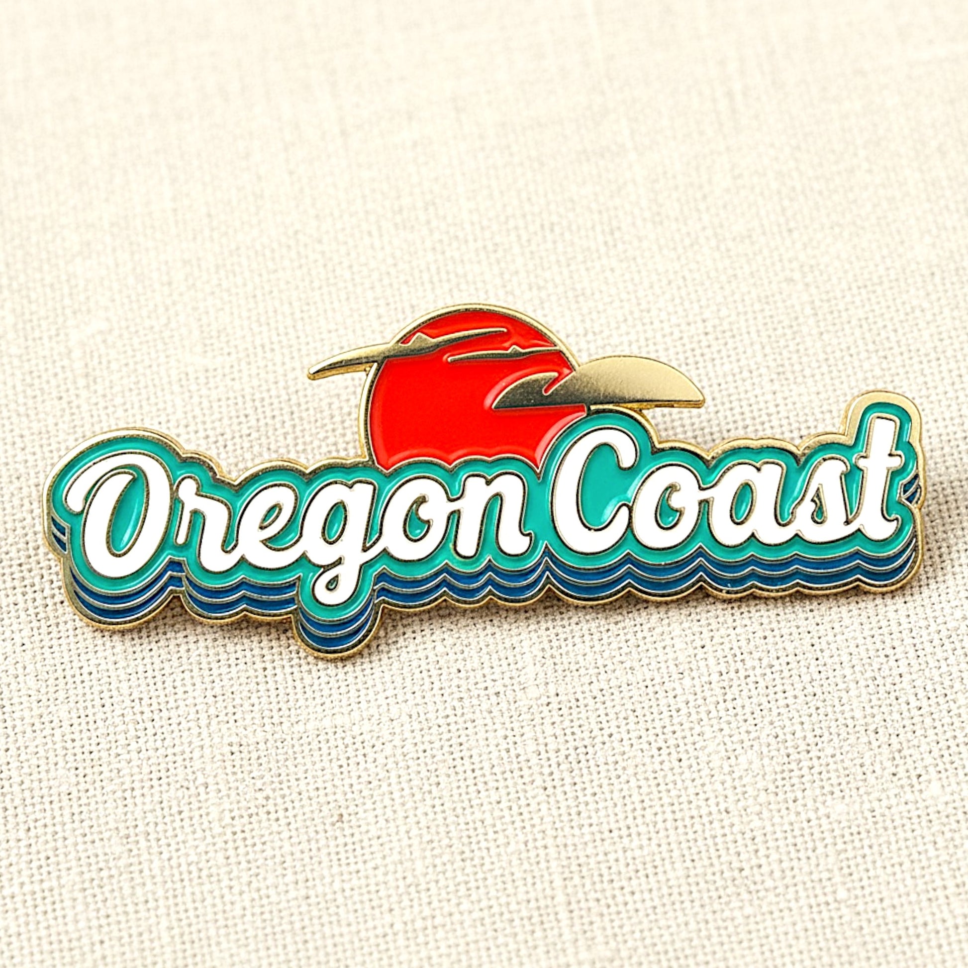Oregon Coast Retro | Enamel Lapel Pin
