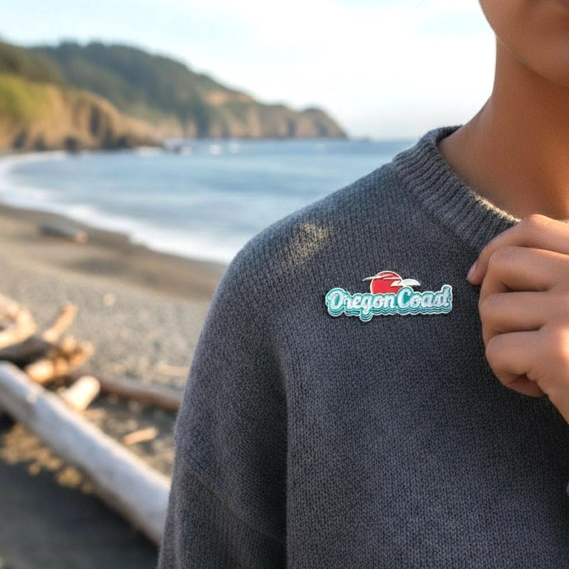 Oregon Coast Retro | Enamel Lapel Pin