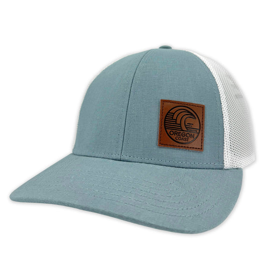 Oregon Coast Surf Curved bill snapback hat