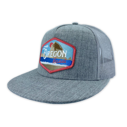 Oregon Coast Vintage Flat bill snapback hat