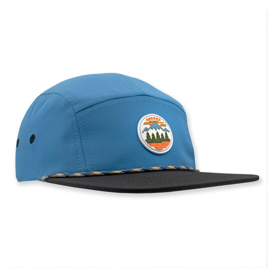 Oregon Fifty Mountain Ranges Pearl Nylon | Flat bill snapback hat