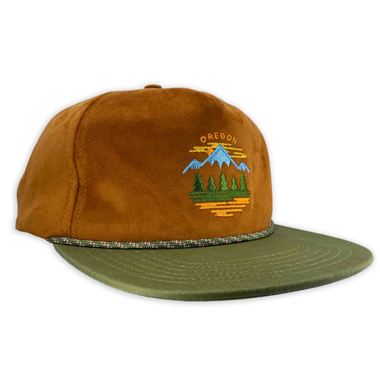 Oregon Fifty Ranges Sueded flat bill snapback