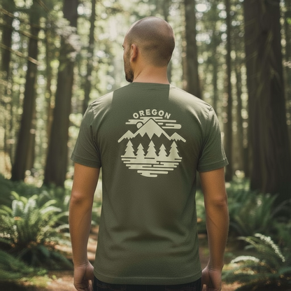 Oregon Fifty Mountain Ranges | Adult T-Shirt