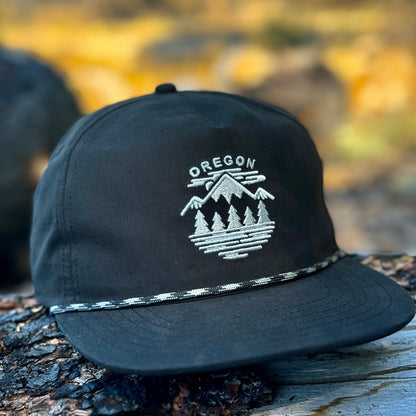 Oregon Fifty Ranges Flat bill camper snapback hat