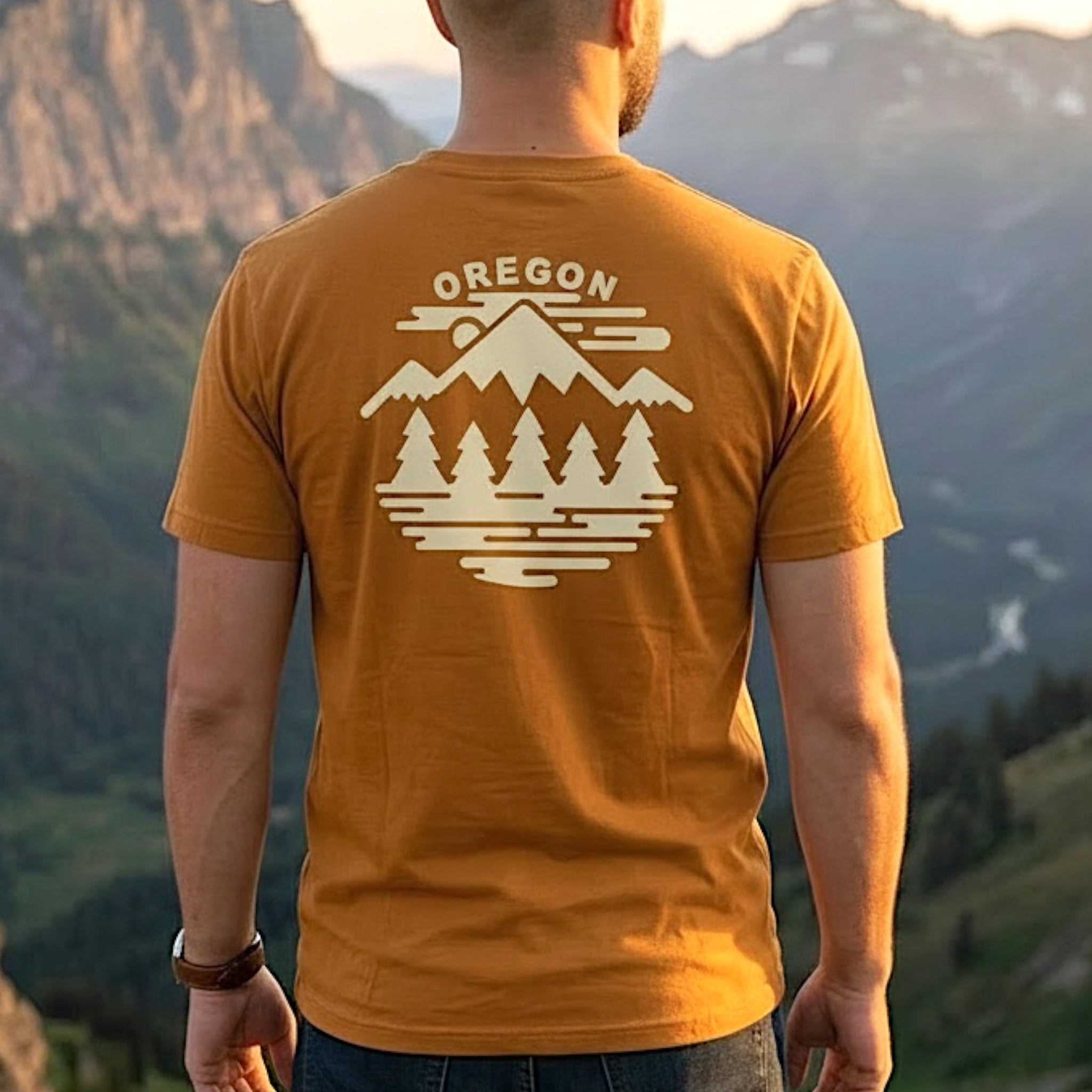 Oregon Fifty Mountain Ranges T-Shirt – Little Bay Root