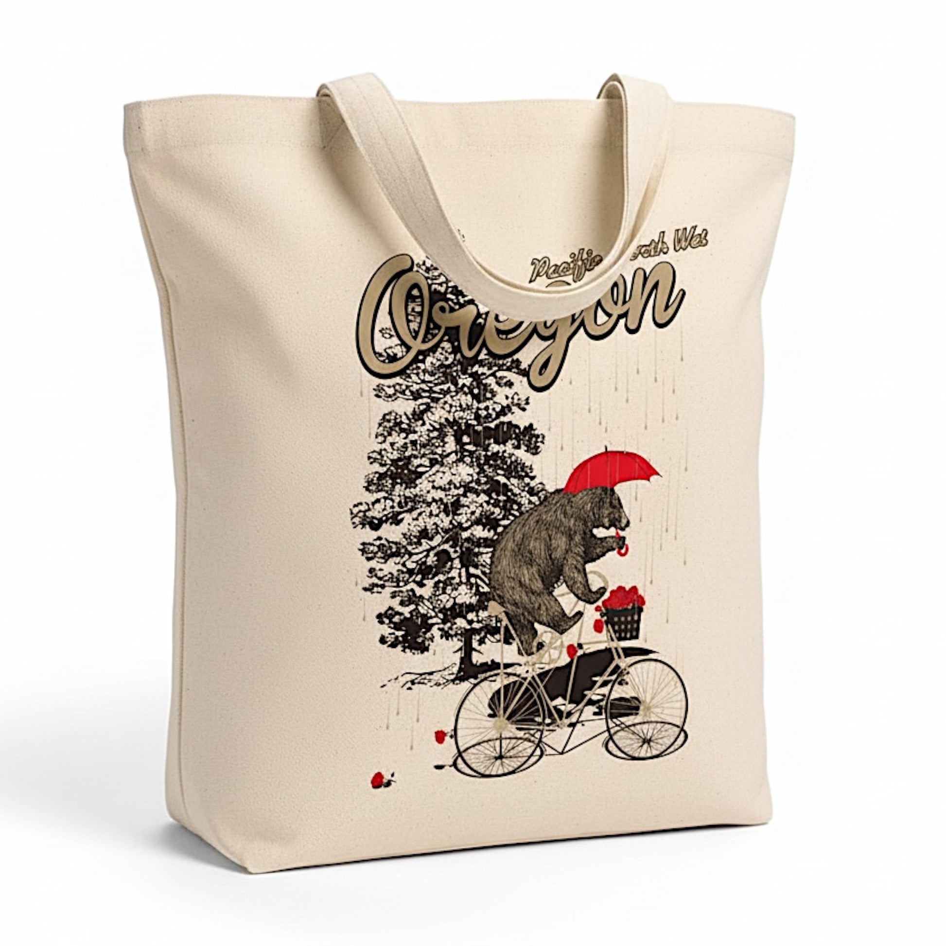 Oregon Pacific North Wet Bear | Market Tote Bag