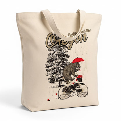 Oregon Pacific North Wet Bear | Market Tote Bag