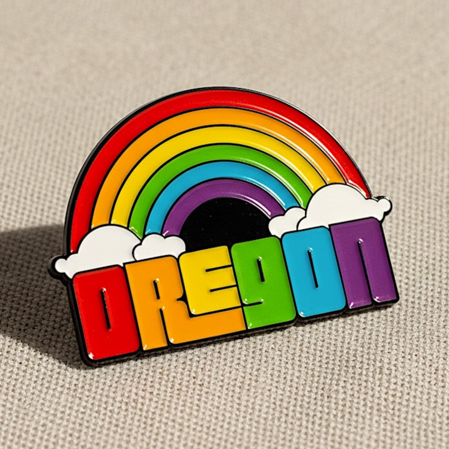 Oregon Dreaming Rainbow | Enamel Lapel Pin
