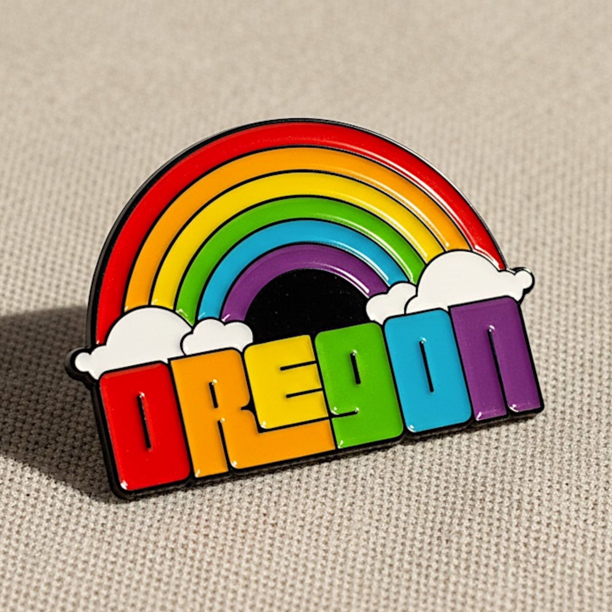 Oregon Dreaming Rainbow | Enamel Lapel Pin