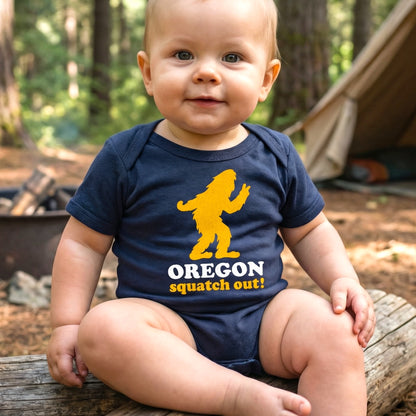 Squatch Out Oregon Bigfoot | Infant Bodysuit