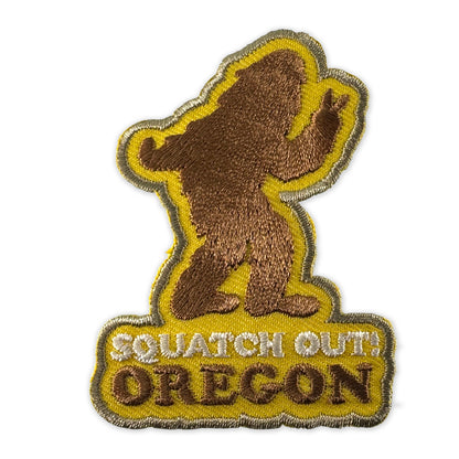 Squatch Out Oregon Bigfoot | Iron-on Embroidered Patch