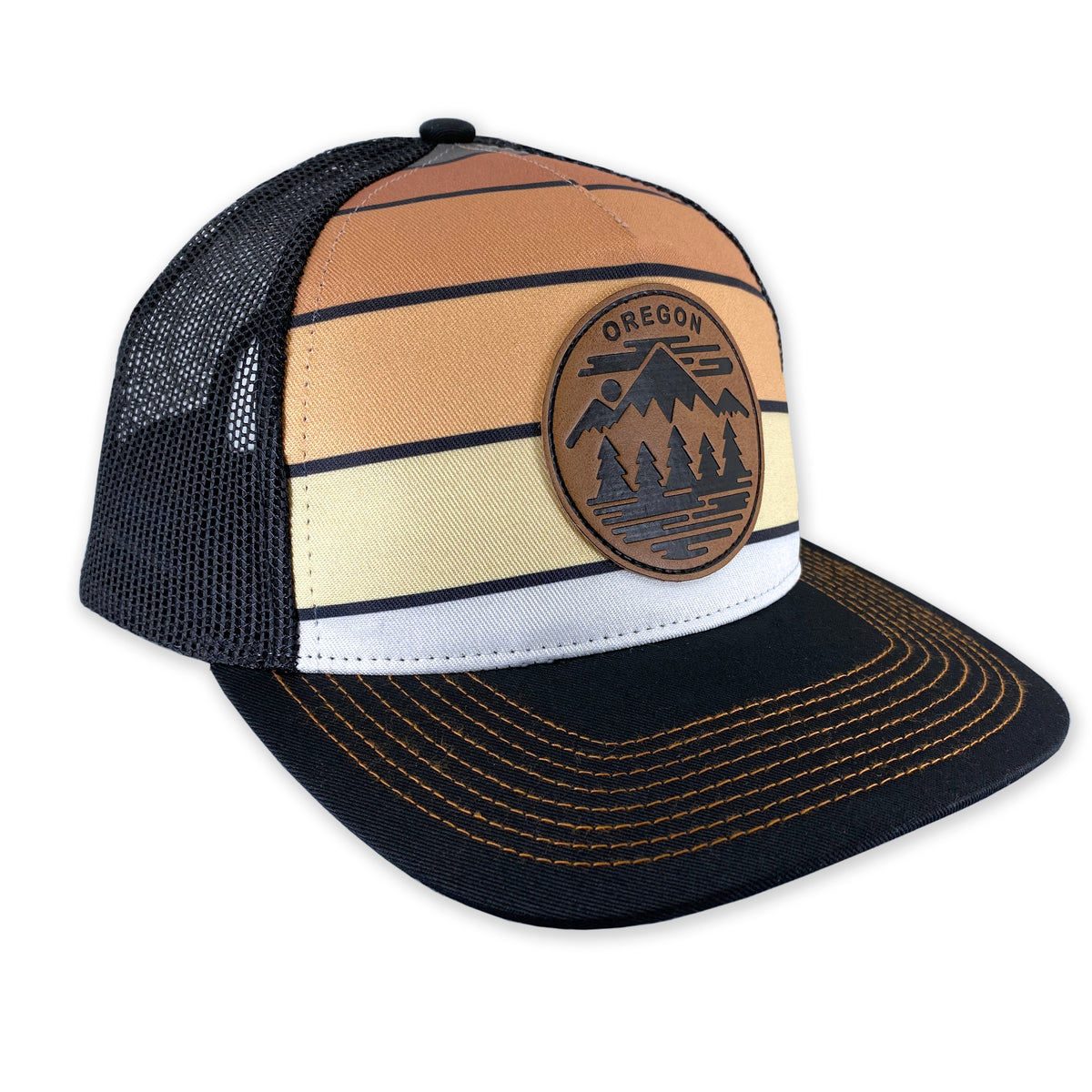 Oregon Fifty Mountain Ranges | Curved bill snapback hat CLEARANCE