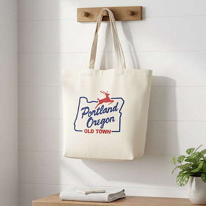 White Stag Sign Portland Oregon | Market Tote Bag