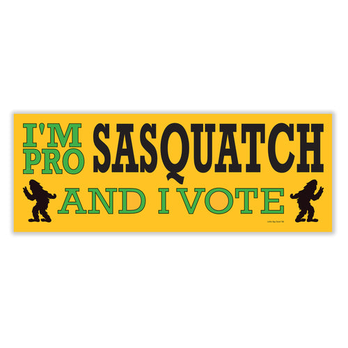 I’m Pro Sasquatch and I Vote Sticker