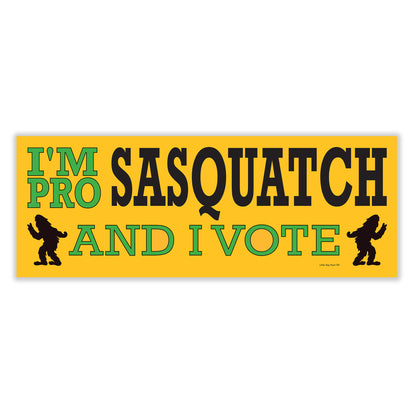 I’m Pro Sasquatch and I Vote | Sticker