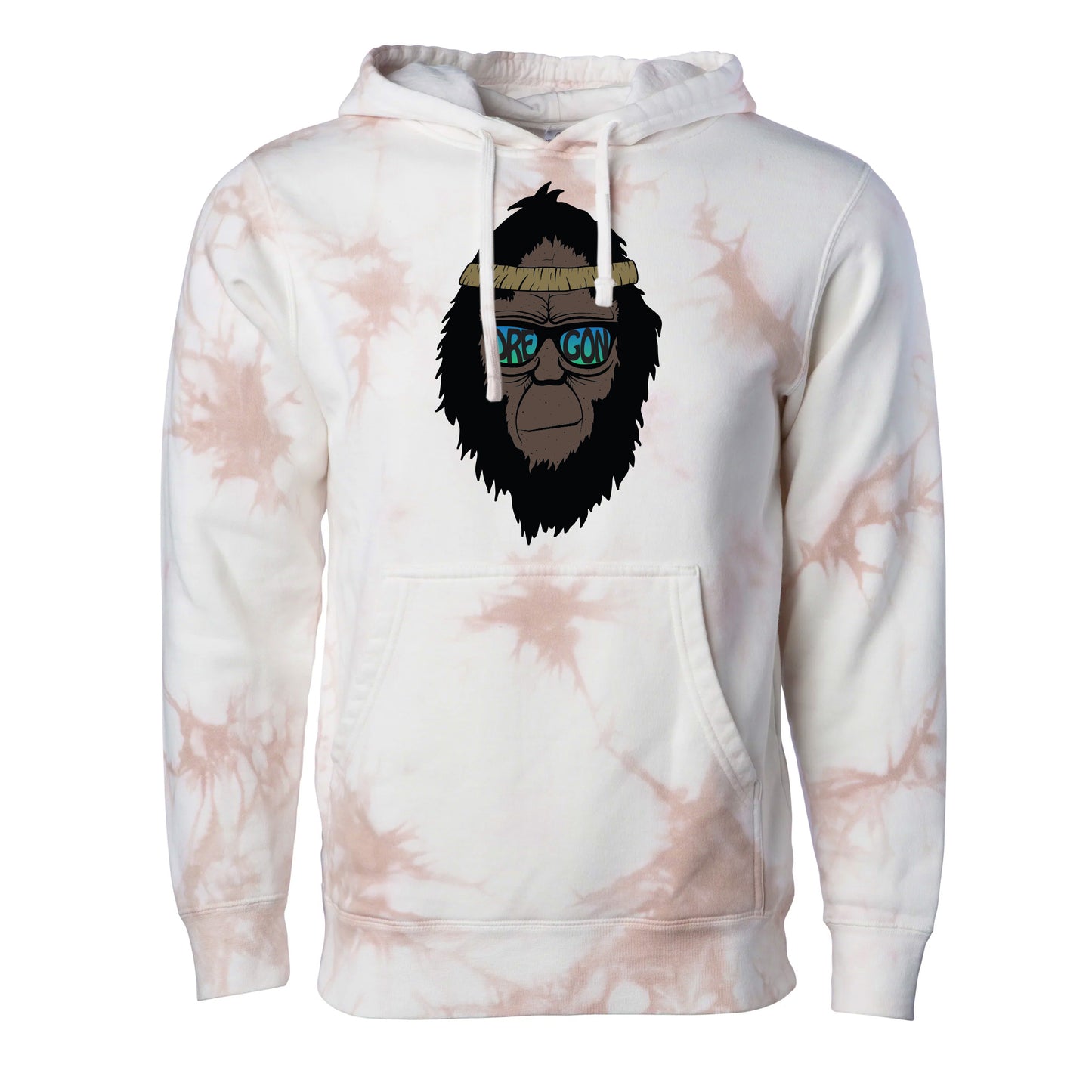 Retro Squatch Oregon Bigfoot Head | Premium Pullover Hoodie
