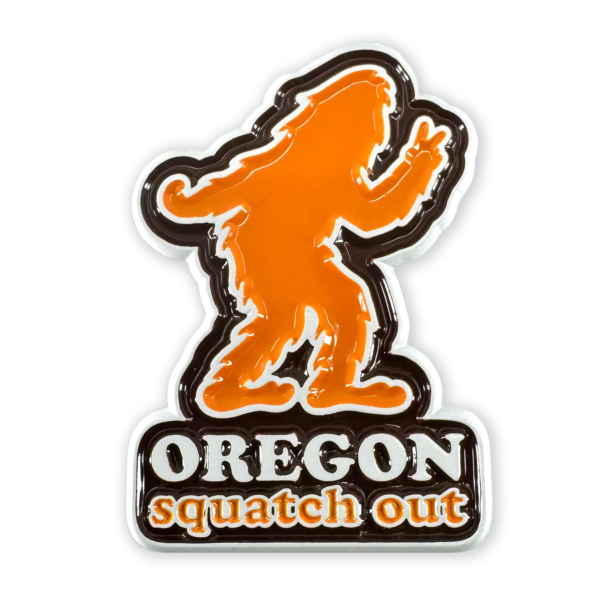 Squatch Out Oregon Bigfoot | Enamel Lapel Pin – Little Bay Root