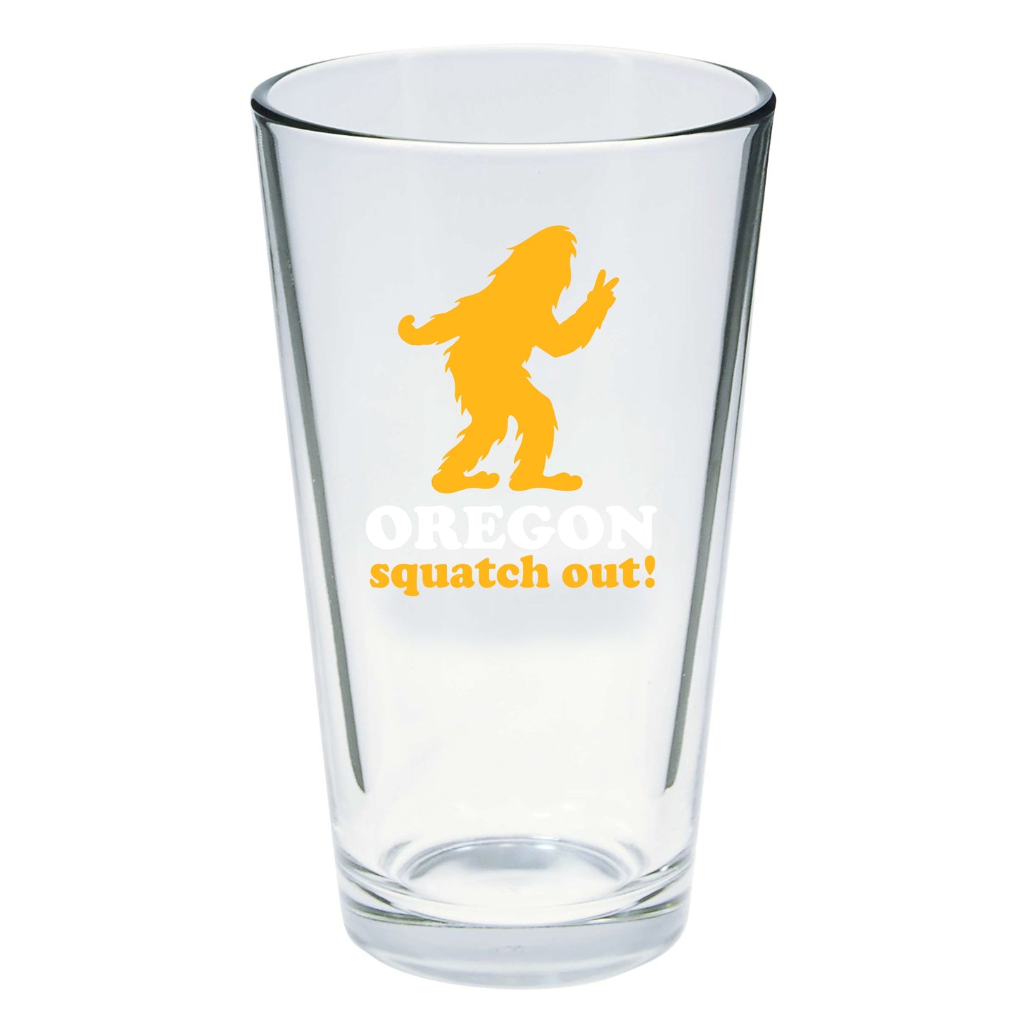 Squatch Out Oregon Pint Glass