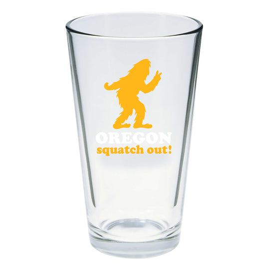 Squatch Out Oregon Pint Glass