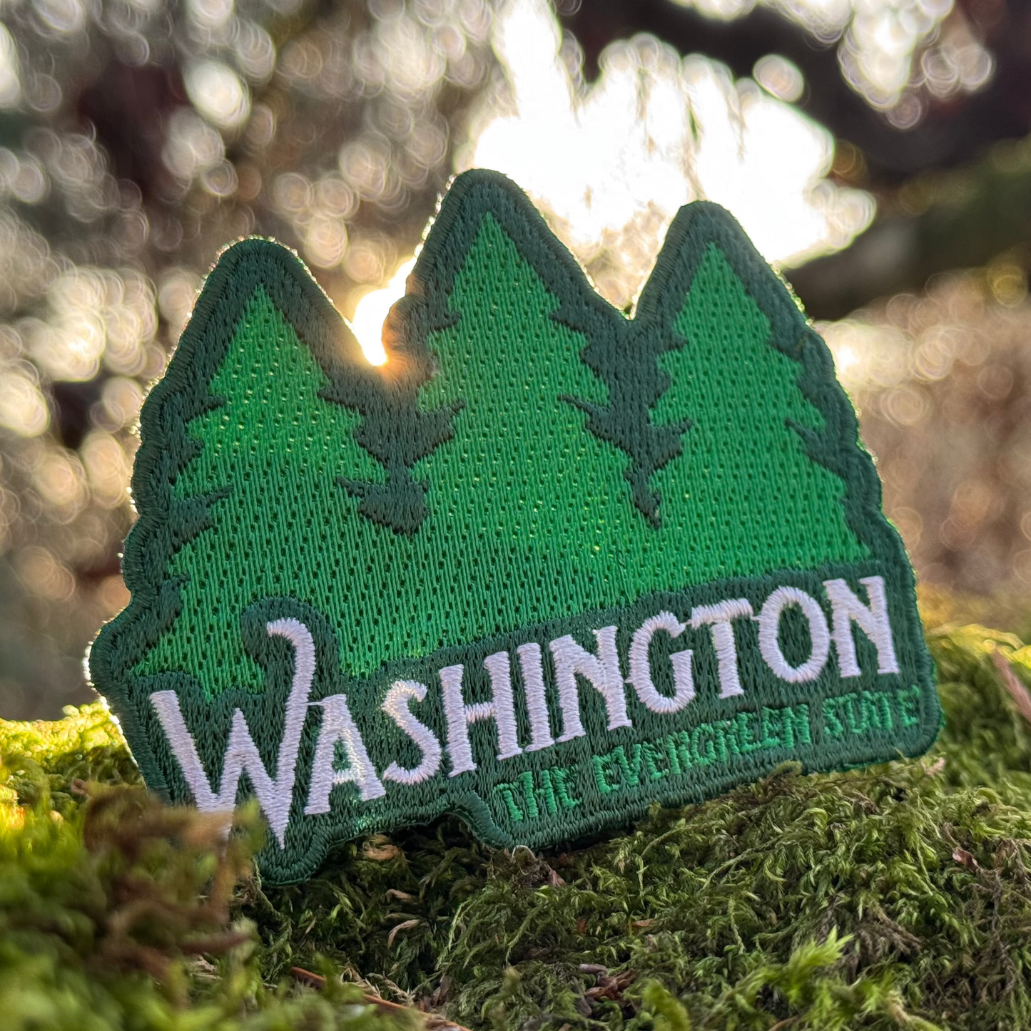 Washington Evergreen State | Iron-on Embroidered Patch