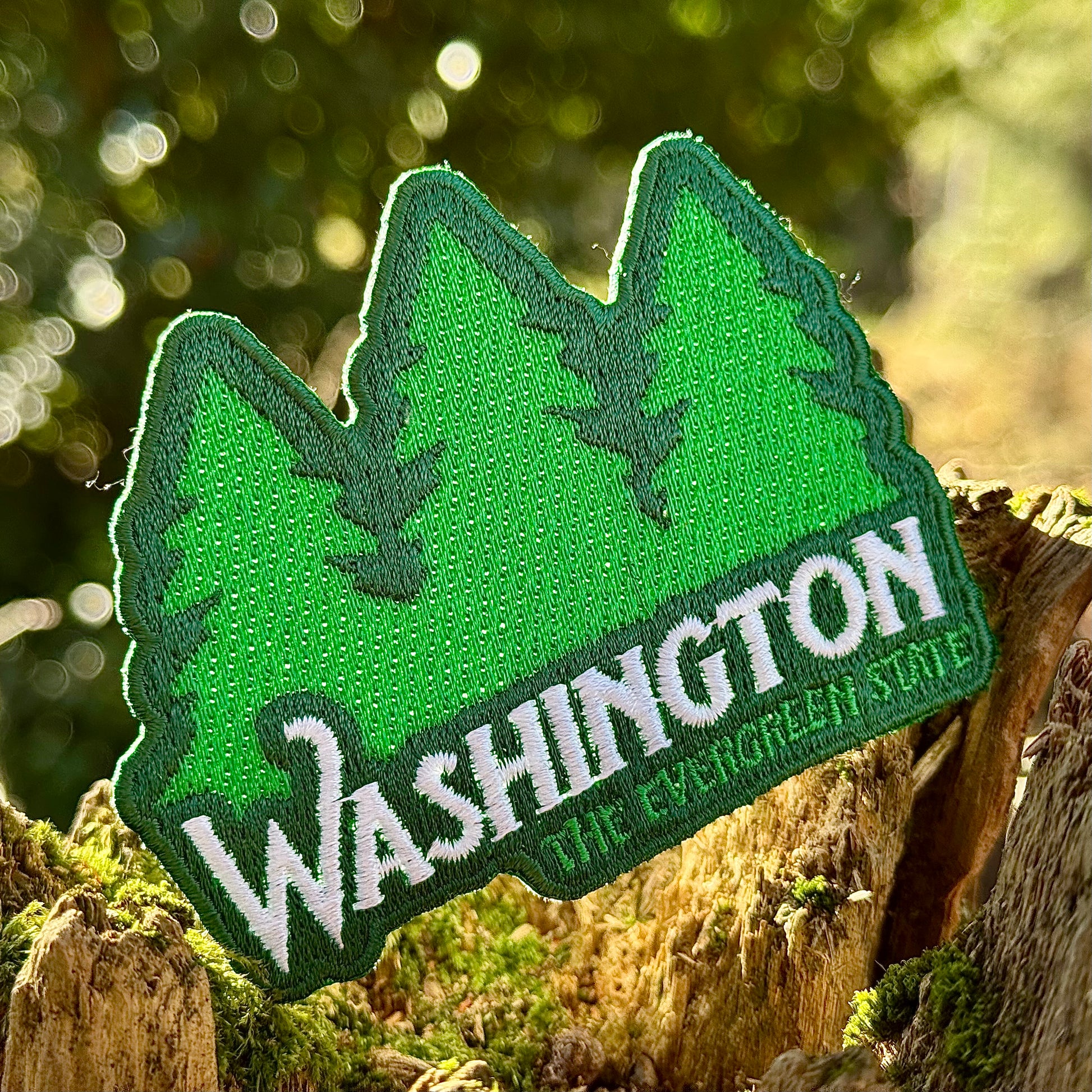 Washington Evergreen State | Iron-on Embroidered Patch