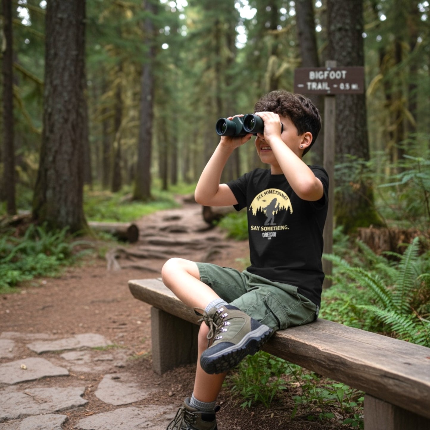 See Something? Say Something! Oregon Bigfoot | Youth T-Shirt
