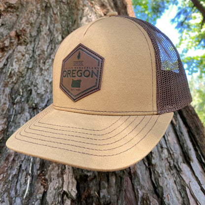 Explore Oregon Curved bill snapback Brown