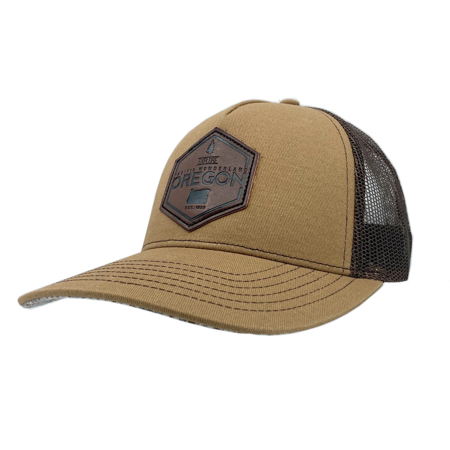 Explore Oregon Curved bill snapback Brown