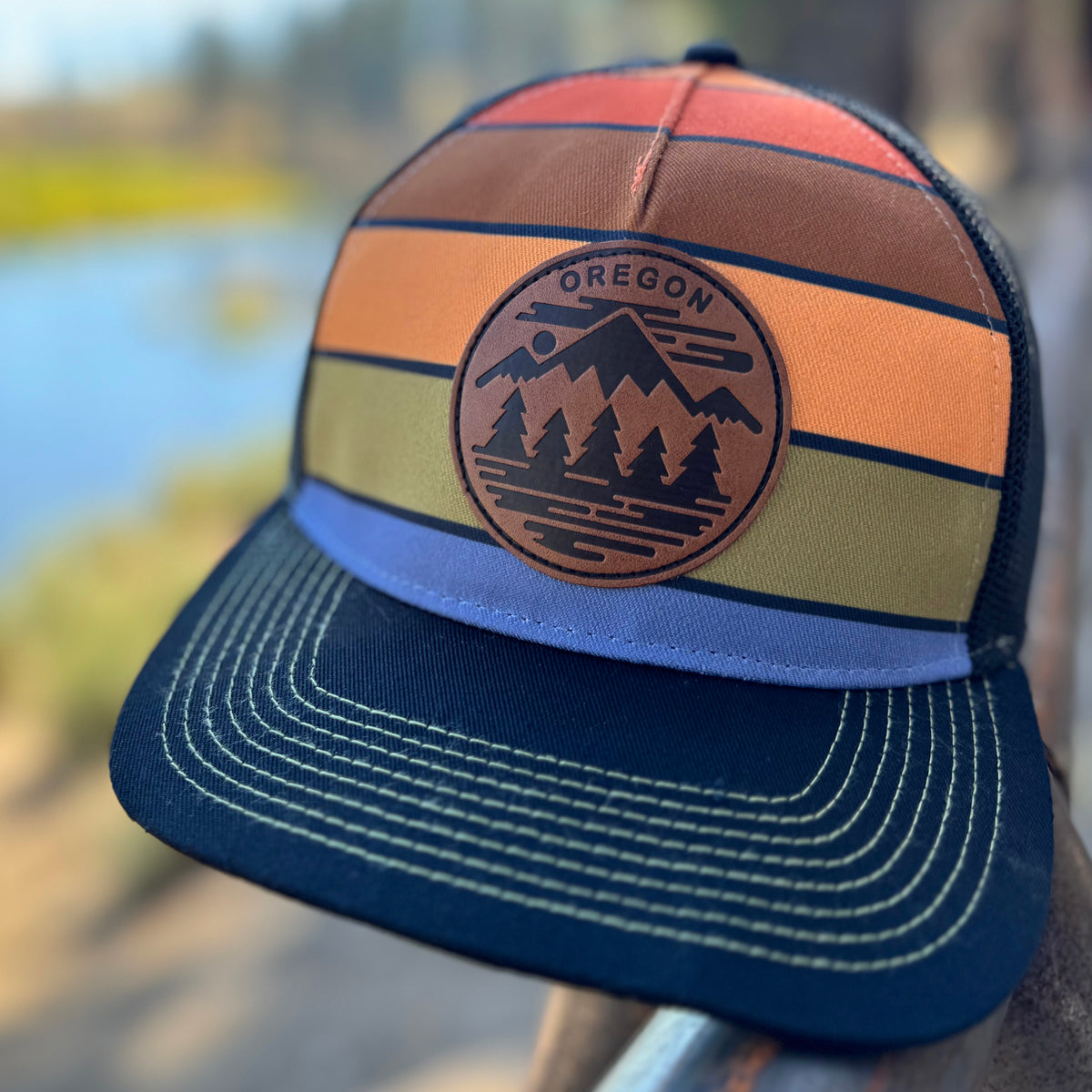 Oregon Fifty Mountain Ranges | Curved bill snapback hat