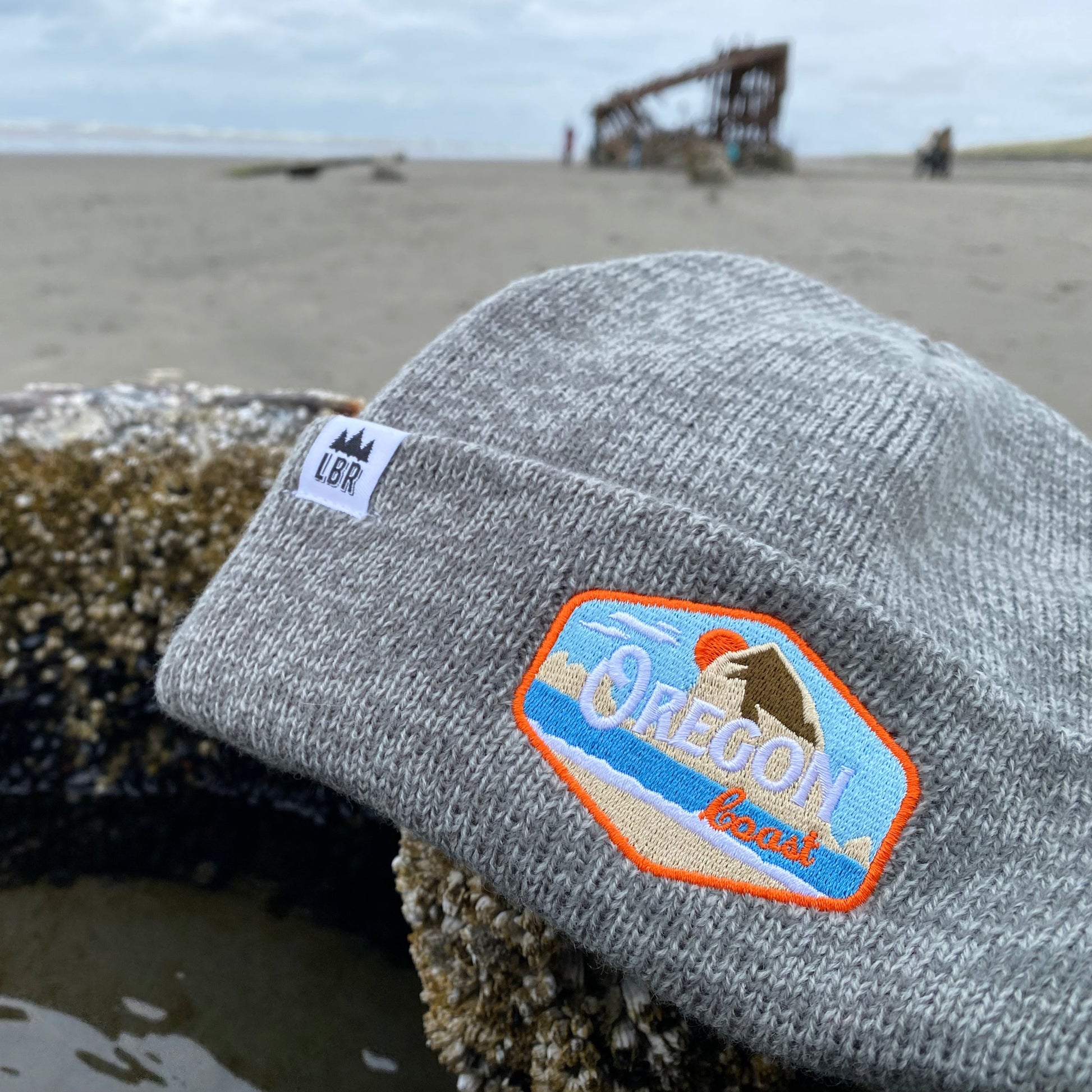 Oregon Coast Vintage Knit Beanie