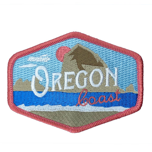 Oregon Coast Vintage Iron-on Embroidered Patch