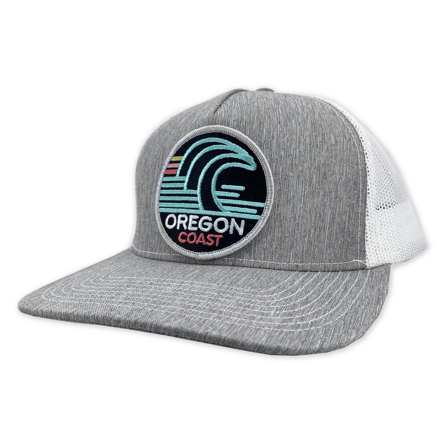 Oregon Coast Surf Curved bill snapback hat