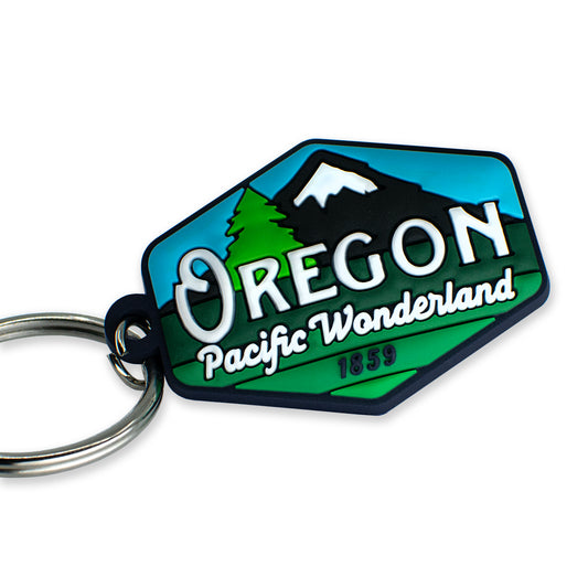 Oregon Pacific Wonderland Vintage | PVC Key Ring