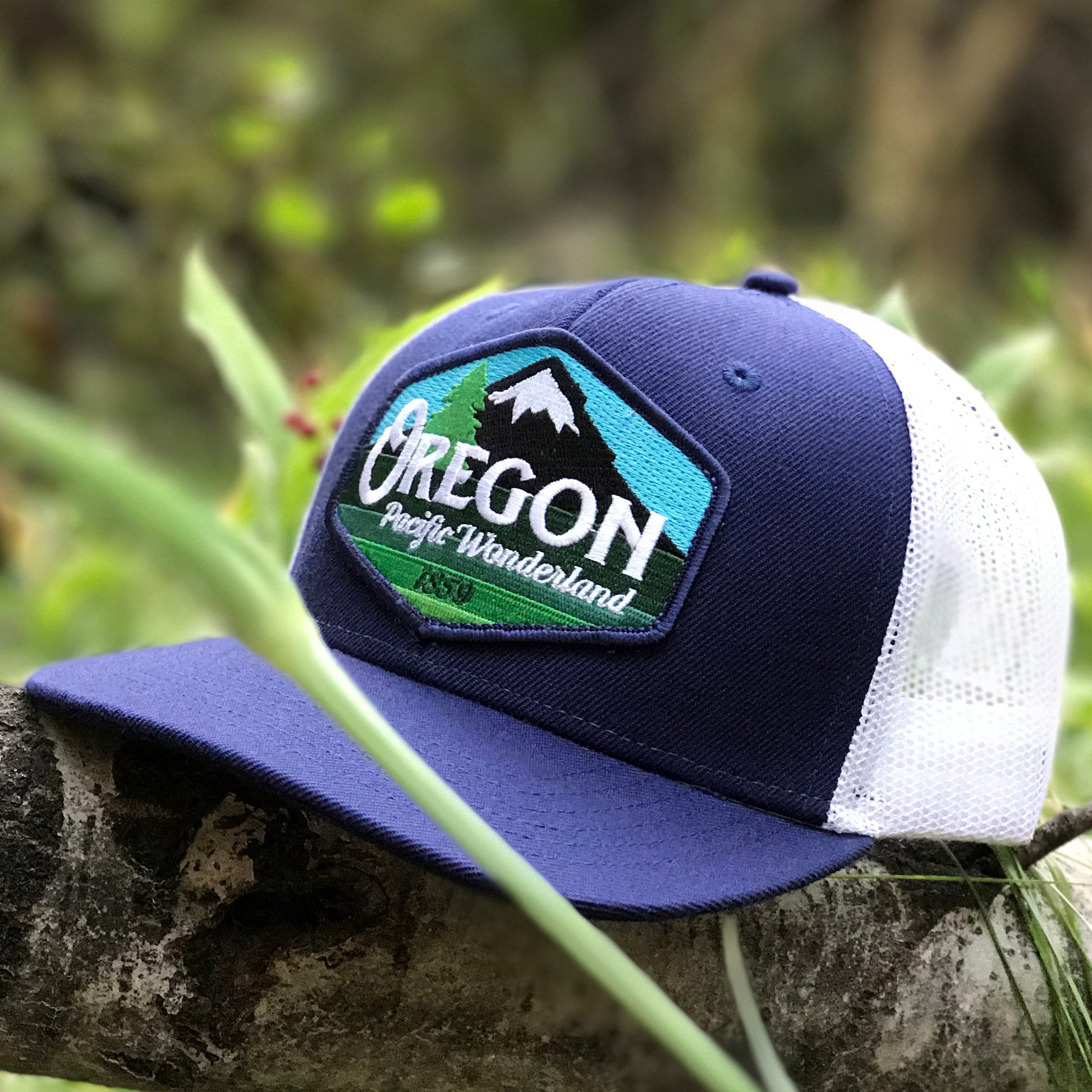 Oregon Pacific Wonderland Vintage Trucker Hat Flat Bill
