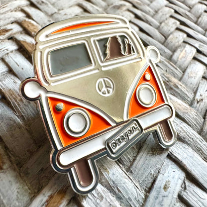 Oregon Peace Bigfoot VW Van | Enamel Lapel Pin