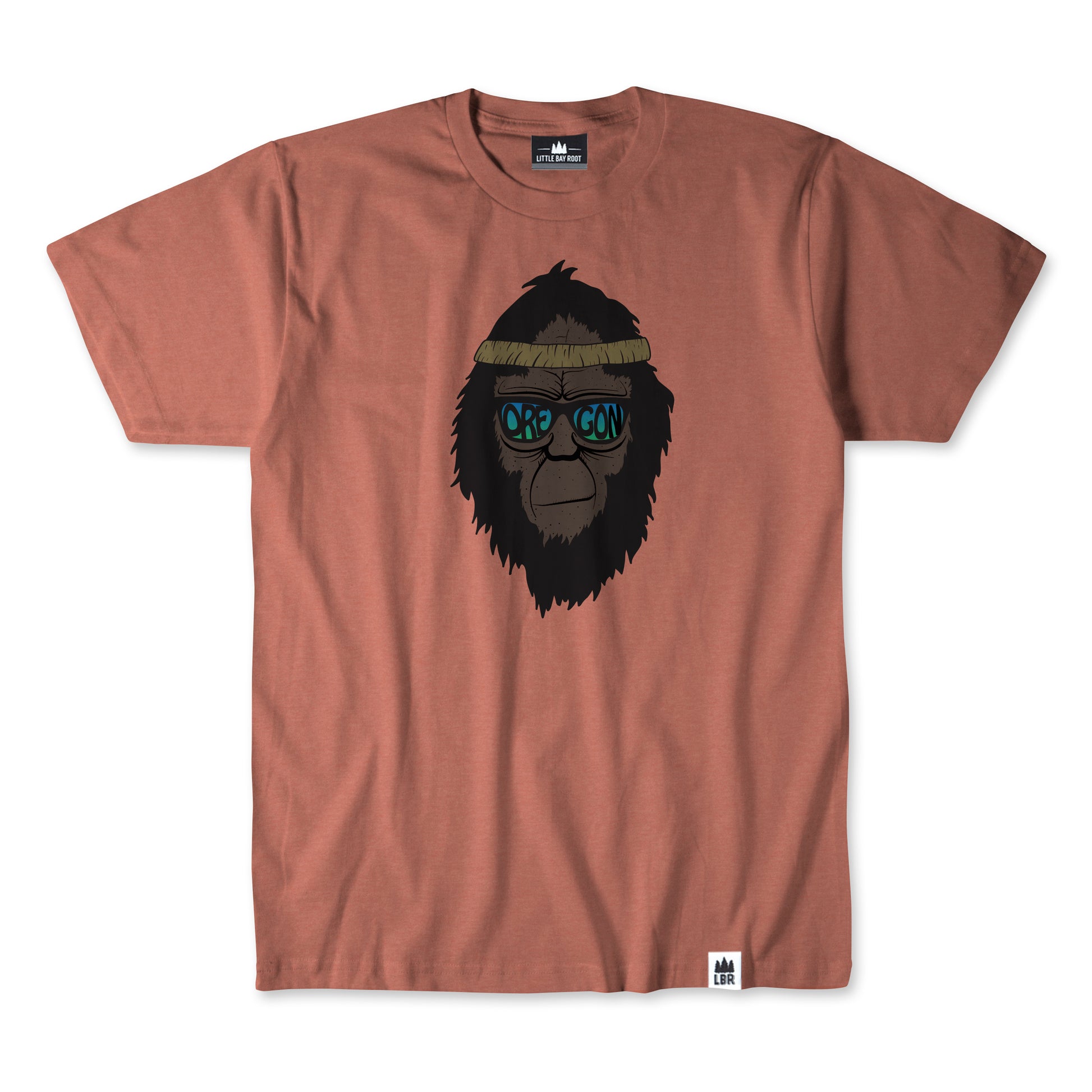 Retro Squatch Oregon Bigfoot Head | Adult T-Shirt