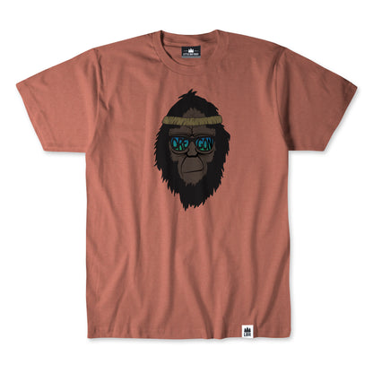 Retro Squatch Oregon Bigfoot Head | Adult T-Shirt