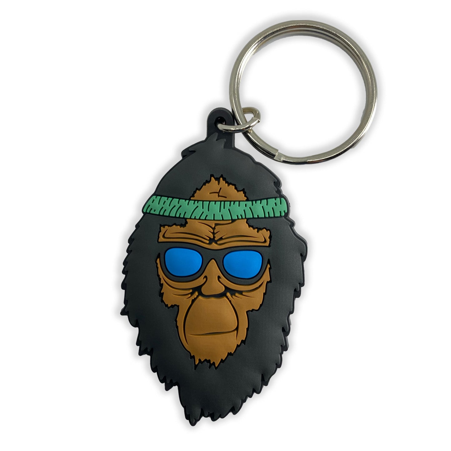 Retro Squatch Bigfoot Head Key Ring