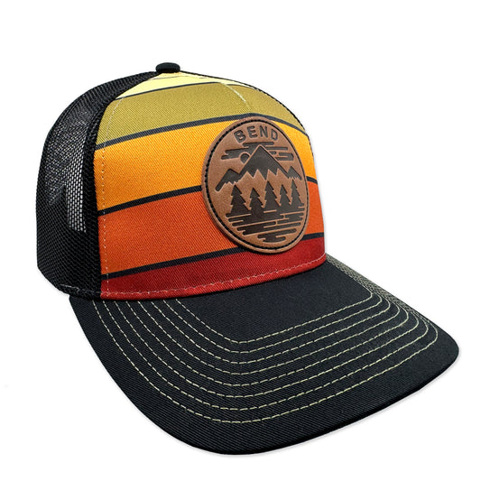 Bend Oregon Fifty Mountain Ranges | Curved bill snapback hat