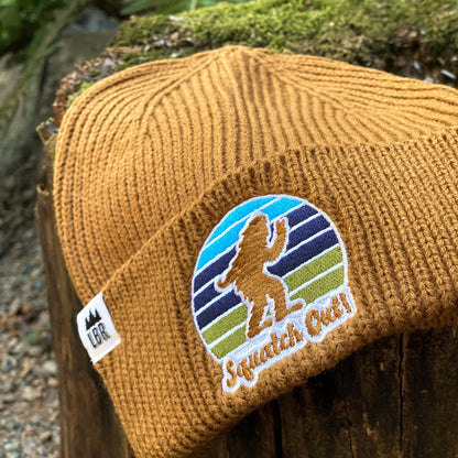 Squatch Out Knit Beanie Khaki