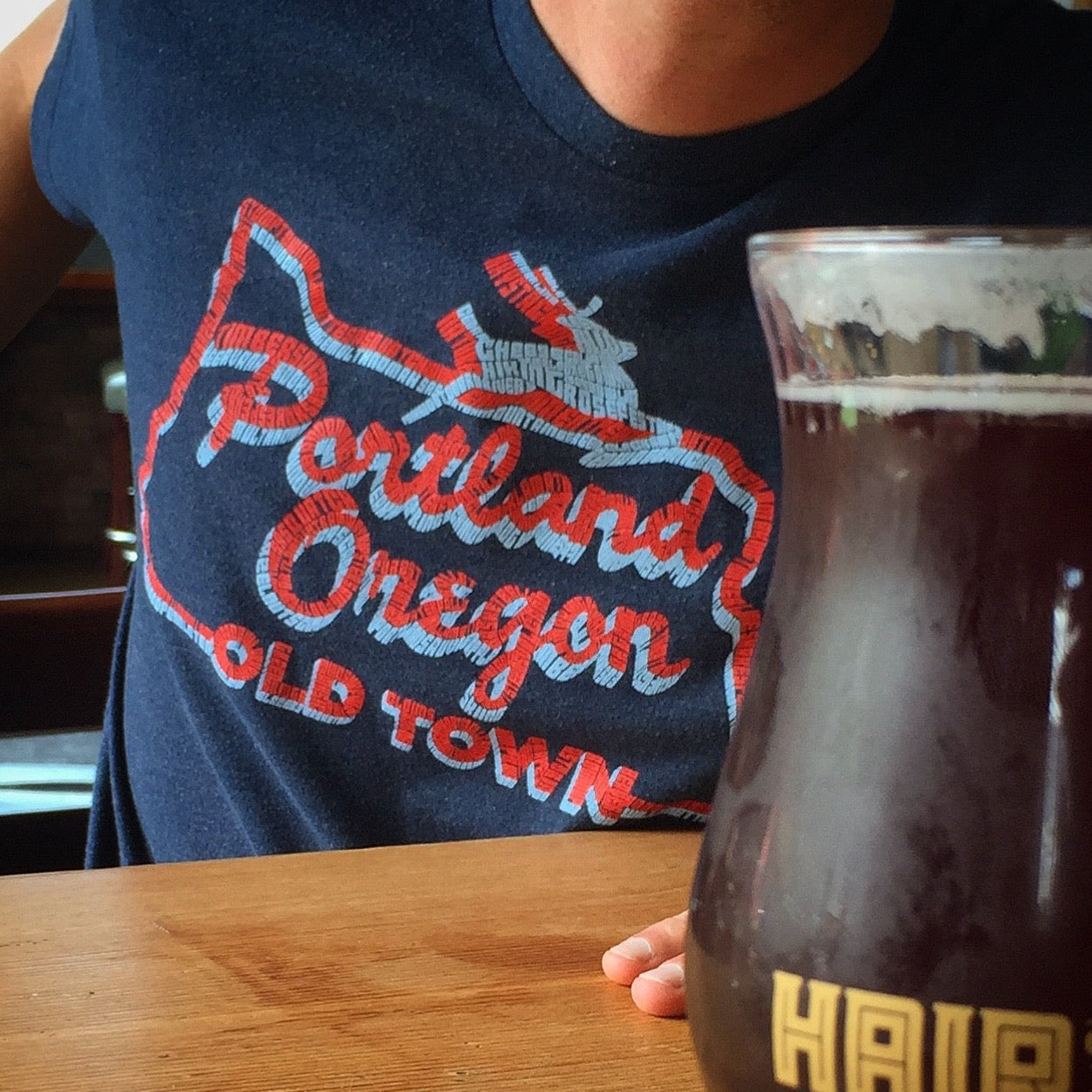 White Stag Sign Portland Oregon | Adult T-Shirt
