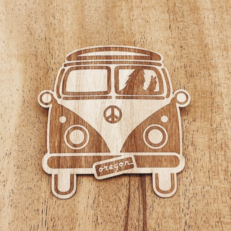 Oregon Peace Van | Wooden Sticker
