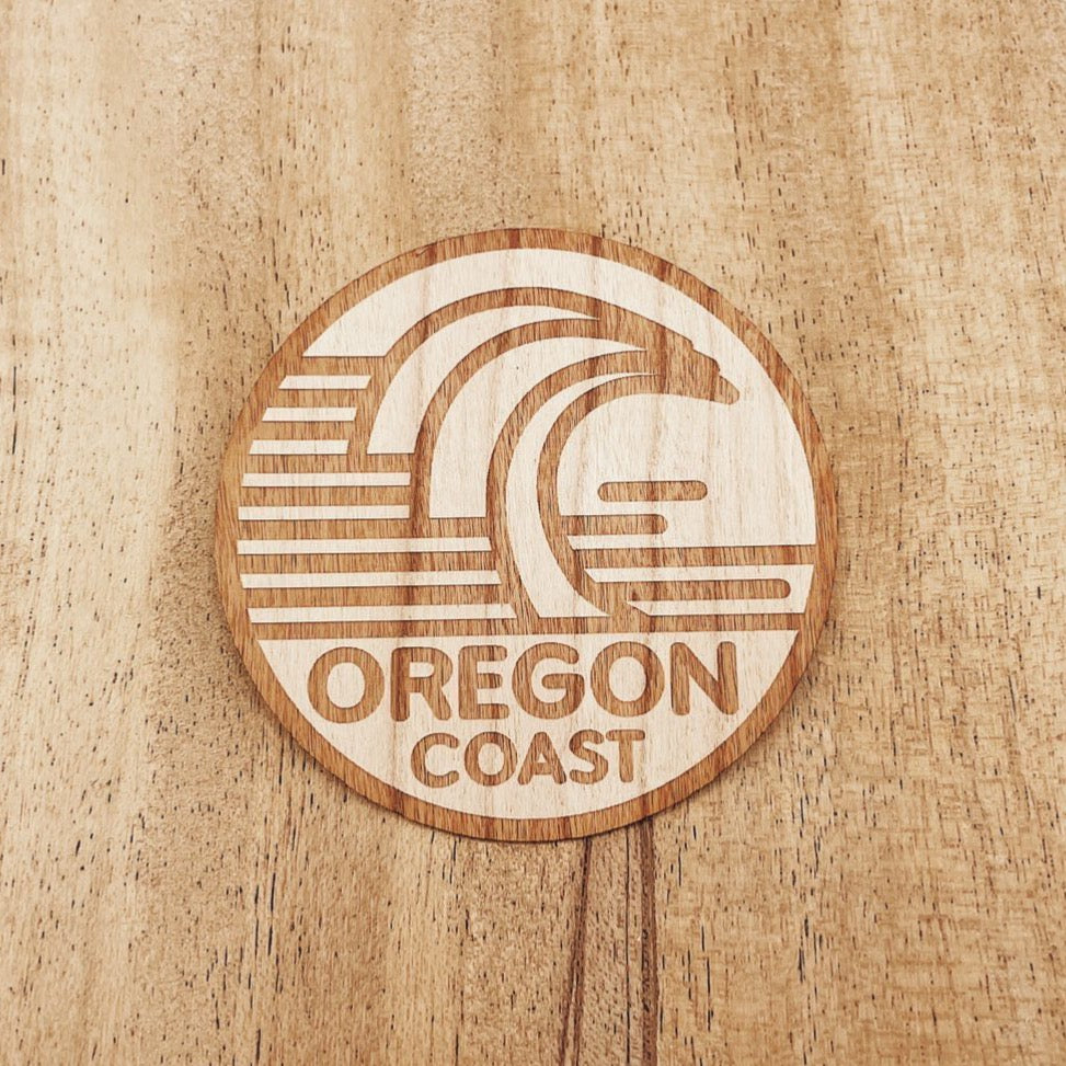 Oregon Coast Surf | Wooden Sticker