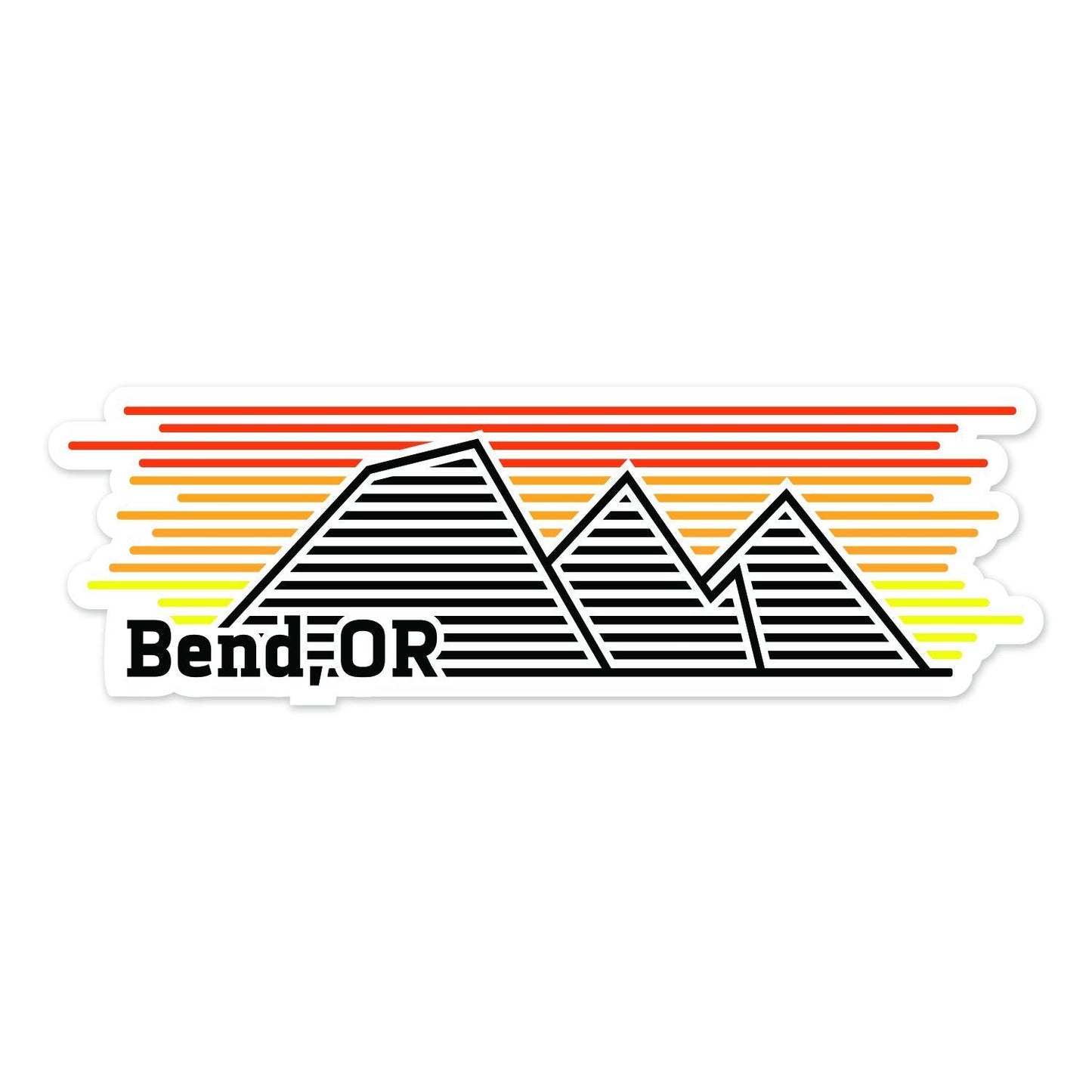 Bend Oregon Horizons Sticker