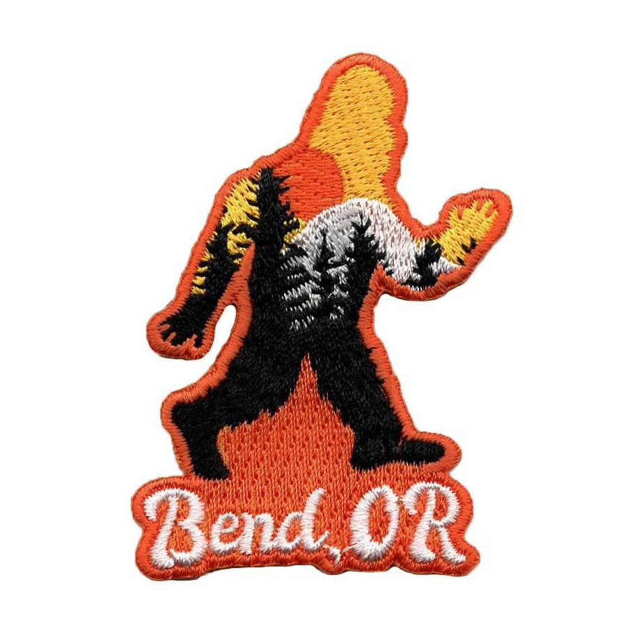 Bend Oregon Squatch Bigfoot | Iron-on Embroidered Patch