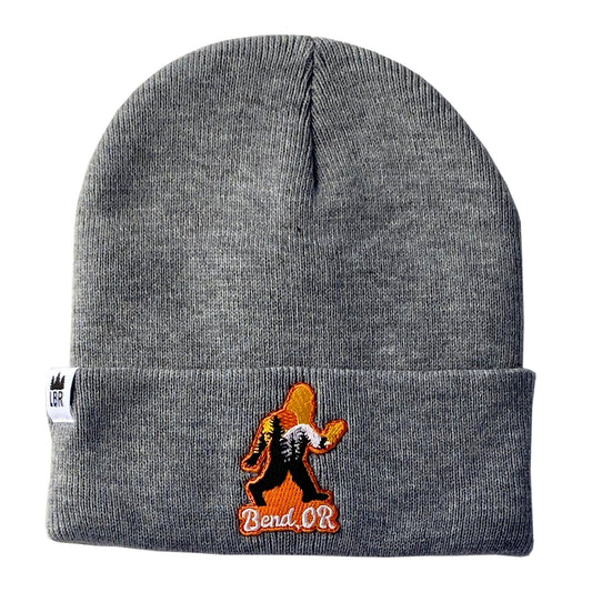 Oregon Bend Squatch Knit Beanie Gray