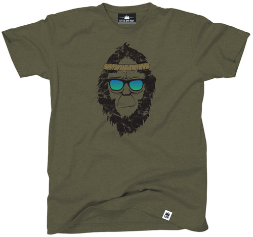 Retro Squatch Bigfoot Head | Adult T-Shirt