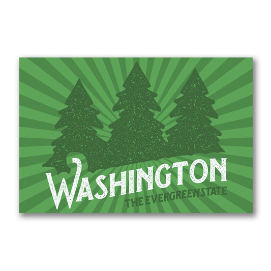 Washington the Evergreen State | Refrigerator Magnet