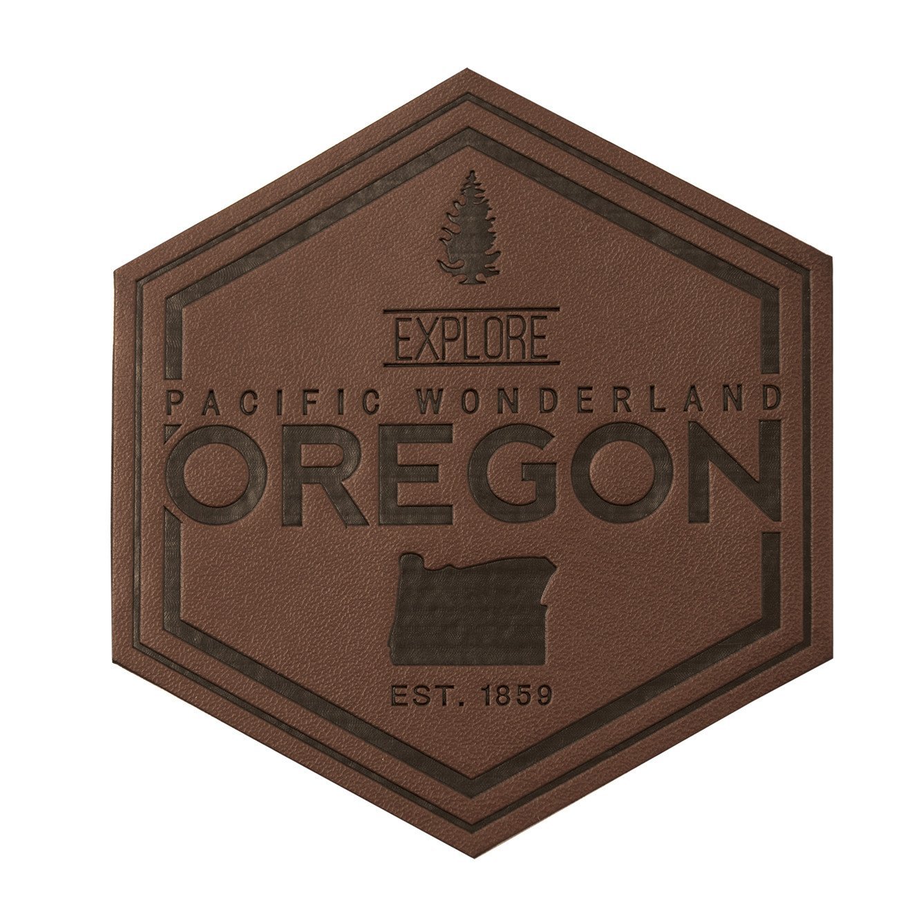 Explore Oregon Pacific Wonderland | Sew-on Faux Leather Patch